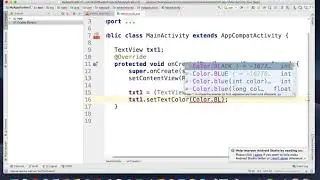 How to change Android Text color programmatically