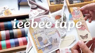 IEEBEE Tape Haul & Unboxing | creative project ideas using washi tapes and scrapbook ephemera ✨