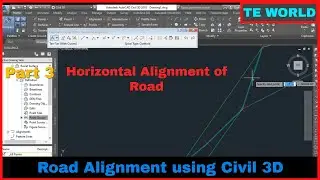 How to draw horizontal alignment in Civil 3D | Road Alignment Part-3
