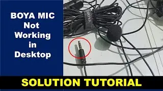 Boya Mic कंप्यूटर में काम नहीं कर रहा.....! | Mic Voice problem | Convert Boya Mic TRS To TRRS