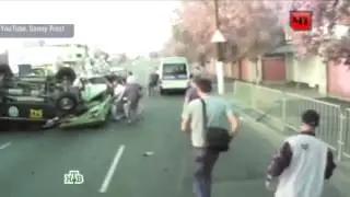 УЖАСНАЯ АВАРИЯ В МОСКВЕ!!! Машину подкинуло в воздух на несколько метров! ДТП ЖЕСТЬ!!!