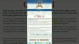 CTRL+I Shortcut Key | Keyboard Shortcut | Computer Shortcut keys | MS Office Shortcut Keys | MS Word