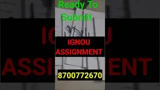 Ignou Assignment kaise banaye
