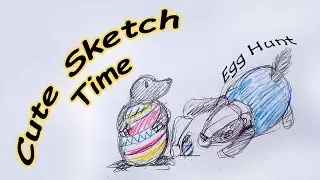 Cute Sketch Time Egg Hunt