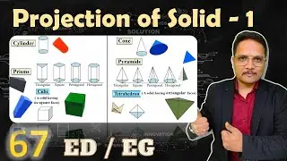 1 Projection of Solid (Basics, Drawing Process & Solved Example) Explained
