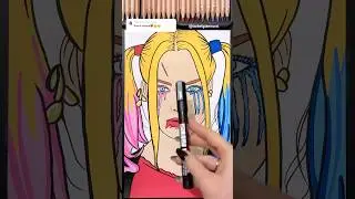 New Drawing Transition Results! Harley Quinn
