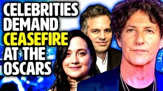 Jonathan Glazer Lily Gladstone and Marc Ruffalo all demand ceasefire!