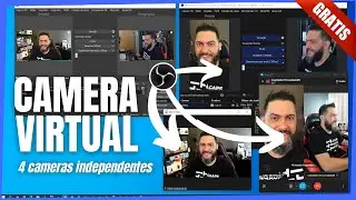 CAMERA VIRTUAL (4 CAMERAS INDEPENDENTES NO OBS) - Plugin Virtual Cam 2.0.5 [Zoom, Teams, Discord]
