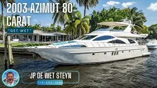 2003 Azimut 80' Carat "Get Wet" [$1,040,000]