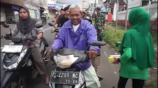 KORAMIL 07/BANDAR KODIM 0736/BTG KOREM 071/WK DAN IBU PERSIT BERBAGI TAKJIL DENGAN MASYARAKAT.