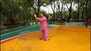 Online Student Playing Tai Chi