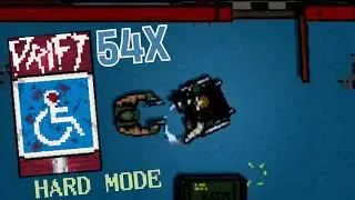 Drift (Hard Mode, ♿-Beard) 54x Full Combo | Hotline Miami 2 (level editor single)