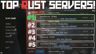 Top 5 BEST Rust Servers! 2023
