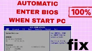 BIOS Automatically Open When You Start Your PC | FIX It 100% | Stuck On BIOS | HDD ISSUE FIX