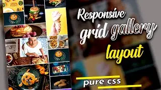 Create a responsive grid layout using html css || css grid image gallery