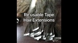 How to Make Tape Hair, Re usable Tape Hair. Как сделать Ленточные Волосы. Jak udělat Tape Hair.