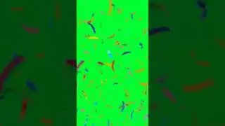 Confetti 🎊 falling green screen 