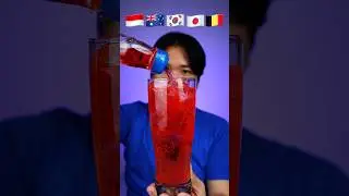 DRINKING SOFT DRINK FROM VARIOUS COUNTRY 