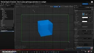 Unreal Engine 5 tutorial - How to place gif image animation in a widget