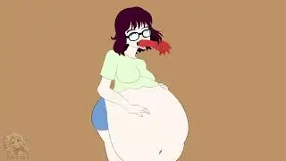 Girl Vore animation with Burp