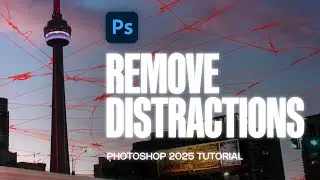 Photoshop 2025 NEW FEATURE - Remove Distractions: Wires & Cables