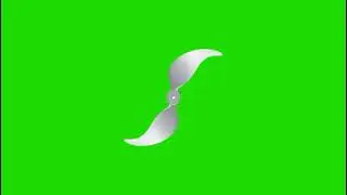 folding fan green screen