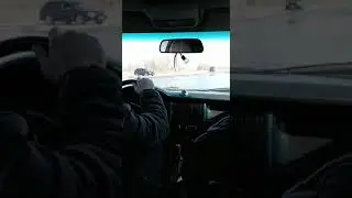 Вода перелилась через дорогу рядом с поселком Заречный в Петропавловске
