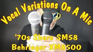 Vocal Variations On A Mic! - 1970s Shure SM58 (USA) vs Behringer XM8500 - £22!!!