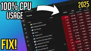 How To Fix 100% CPU USAGE while GAMING in 2025 | Fix  High CPU usage | Stuck on 100% CPU usage!