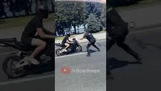 Полиция Днепра пытается поймать спортбайк
