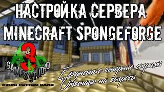 3bGamesStudio Настройка сервера Minecraft 1.12.2 (SpongeForge)