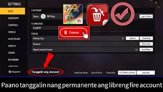 Paano Magtanggal ng Free Fire Account nang Permanenteng ||  Tanggalin ang Garena Free Fire Account