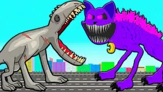 NEW TITAN GODZILLA CATNAP VS BEHEMOTH! Poppy Playtime 3 Cartoon Animation