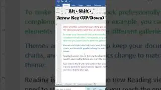Word Powerful (Very Useful) Shortcut Key