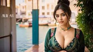 [4K] AI ART Indian Lookbook Girl Al Art video - Harbour View