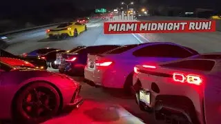Miami Supercar Midnight Run Turns into Forza IRL... | Miami's Car Scene is WILD!!