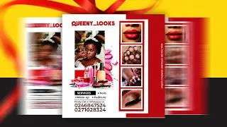 Makeup Flyer Photoshop Tutorial | Flyer Design in Photoshop Tutorial