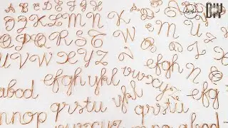 Basic wire lettering for beginners | capital and lowercase letters | alphabet