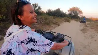 TO ROCK MUSIC 🤟 Ride an ATV on the sand