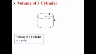 Volume of a Cylinder