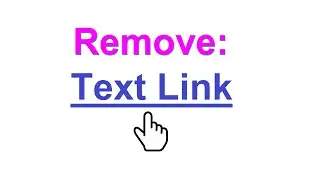 How To Turn Off Underline and Hover Hand icon from a Link in HTML