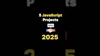 Javascript projects For 2025 Hired 😲