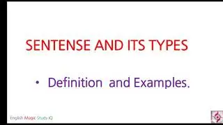 How to determine the sentences /Definition and Examples.