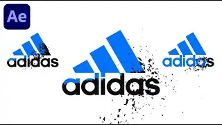 Adidas Logo Animation In Adobe After Effects - After Effects Tutorial - No Plugins.