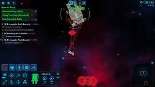 Cosmoteer S01E11 Level 6 Pirate Base, First, second and third Railgun operational