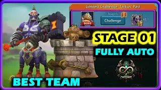 Limited Challenge Tarkus Past Stage 1 Best Team | Lords Mobile Vengeful Centaur Stage 1 Fully Auto