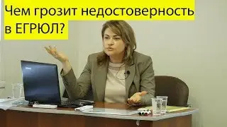Чем грозит запись о недостоверности в ЕГРЮЛ?