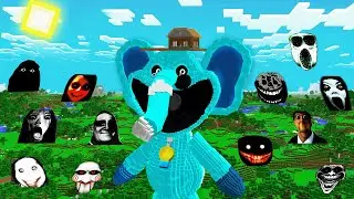 SURVIVAL BUBBA BUBBAPHANT with JEFF THE KILLER and 100 SCARY NEXTBOTS inMinecraft