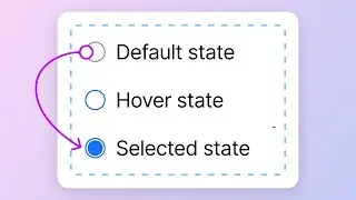 How to create an interactive radio button in Figma | Tutorial 2025