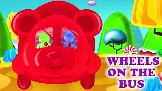 Колеса на автобусе | детская песня | русская рифма | Wheels On The Bus